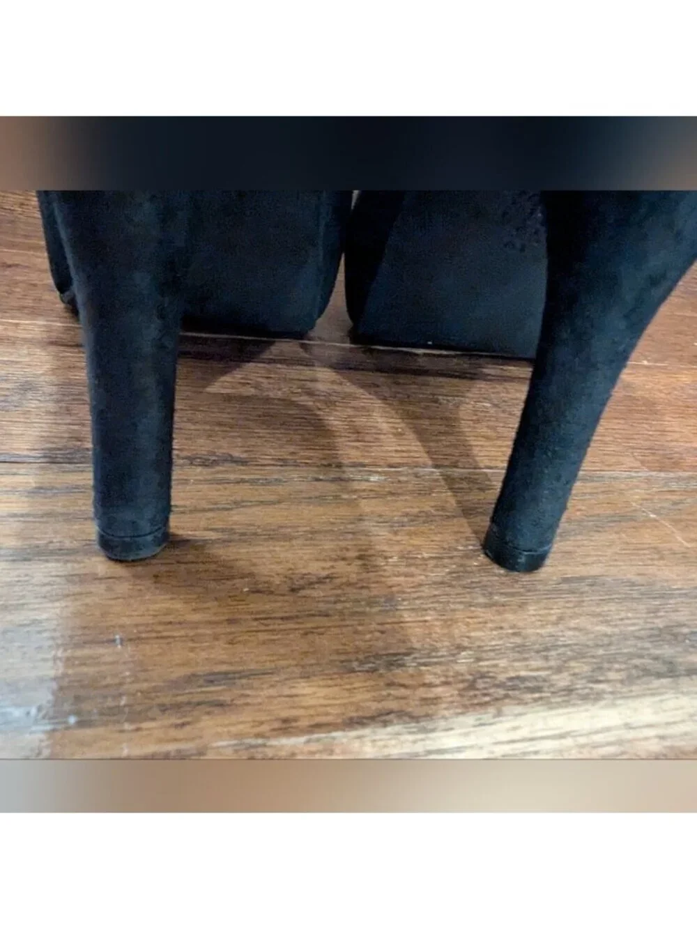 Pedro Garcia Mary Jane Black Suede Heels Eu Size 40 Approx 9-9.5 US
